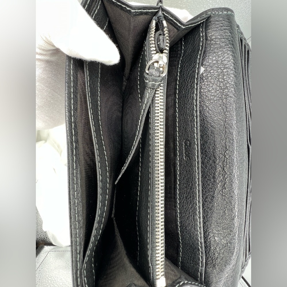 NEW ARRIVAL: CHLOE Paddington Black Leather Bifold Wallet - Picture 9 of 11